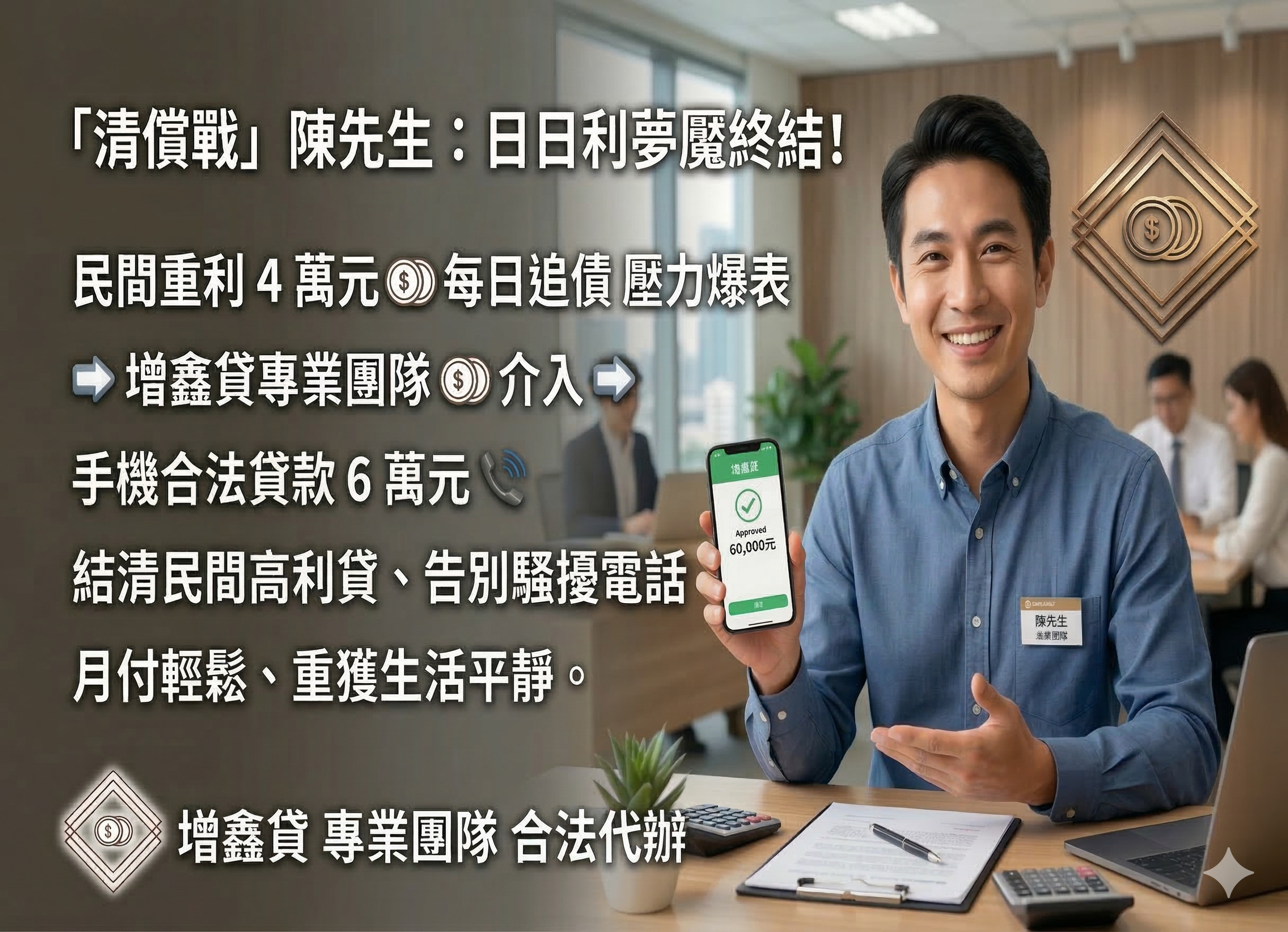 業務助理陳先生：代書小額債務的「清償戰」
