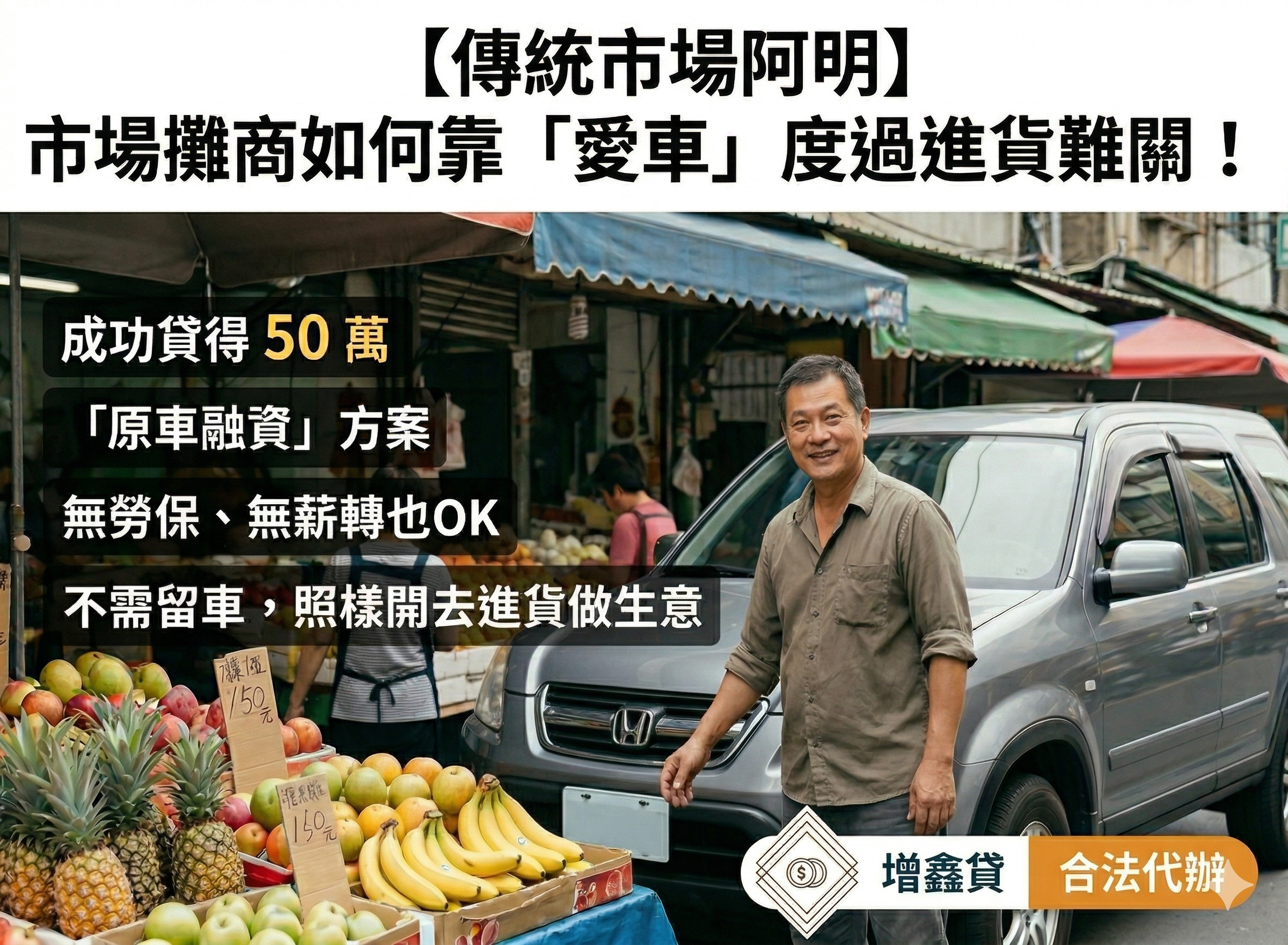 傳統市場阿明：市場攤商阿明如何靠「愛車」度過進貨難關！