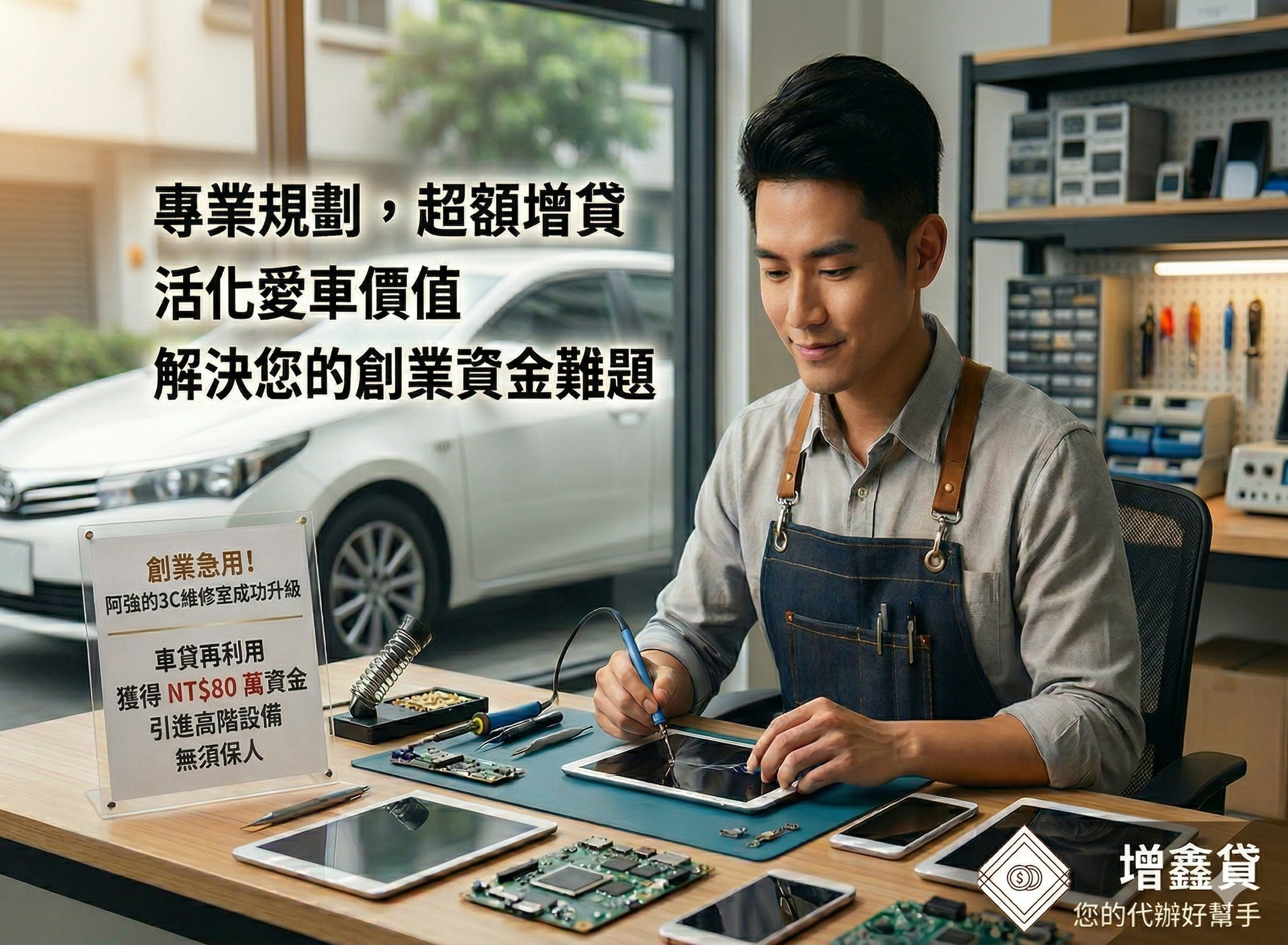 維修工作室阿華：車子價值再利用！解決創業急用