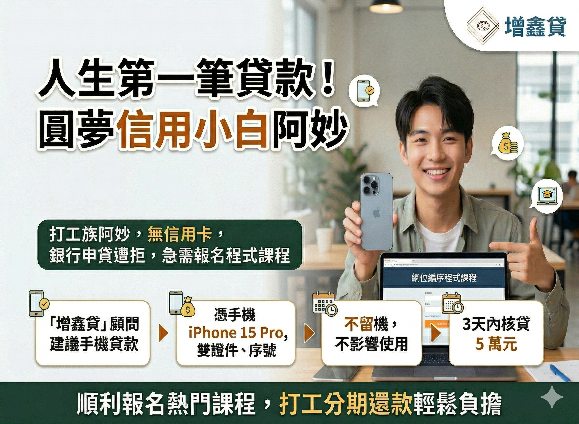 打工族阿妙：人生第一筆貸款！圓夢信用小白阿妙